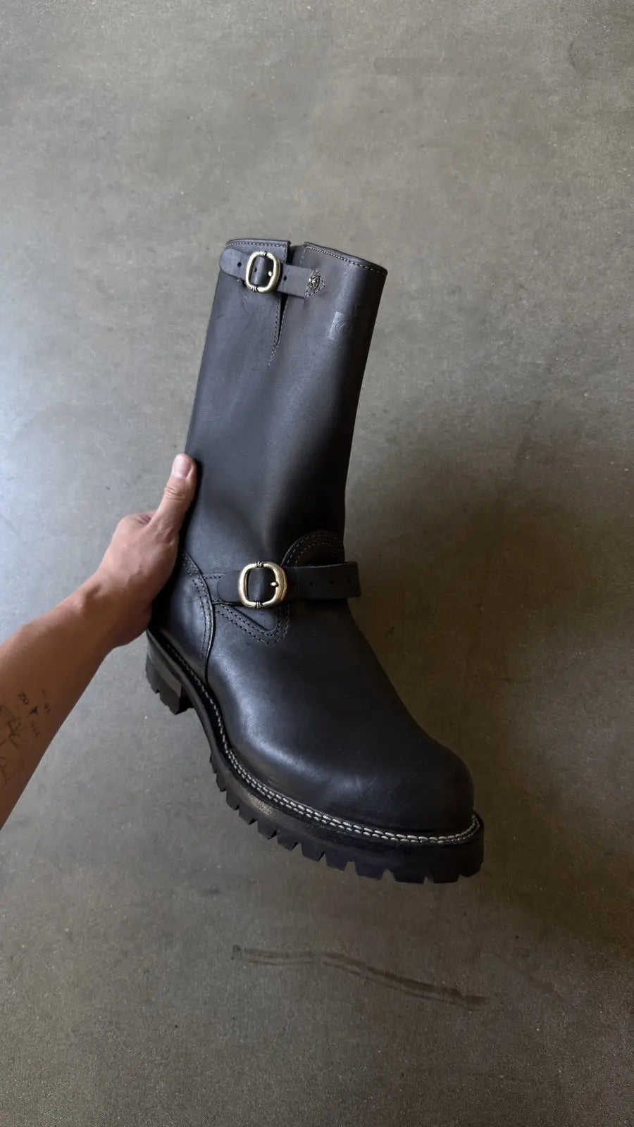 Chrome Hearts x Wesco Boss Leather Engineer Boots