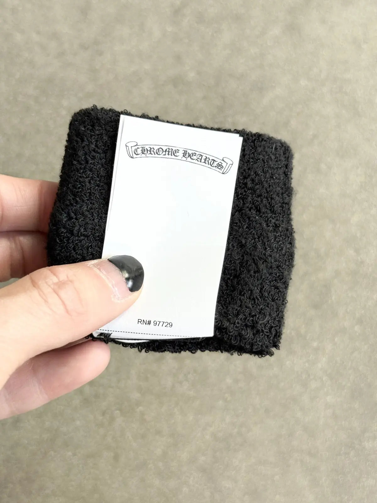 Chrome Hearts Sweatbands Wrist Band Zebra Patch