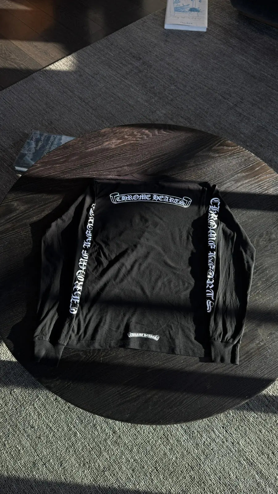 Chrome Hearts Scroll Logo Long Sleeve Tee Size M Chrome Hearts