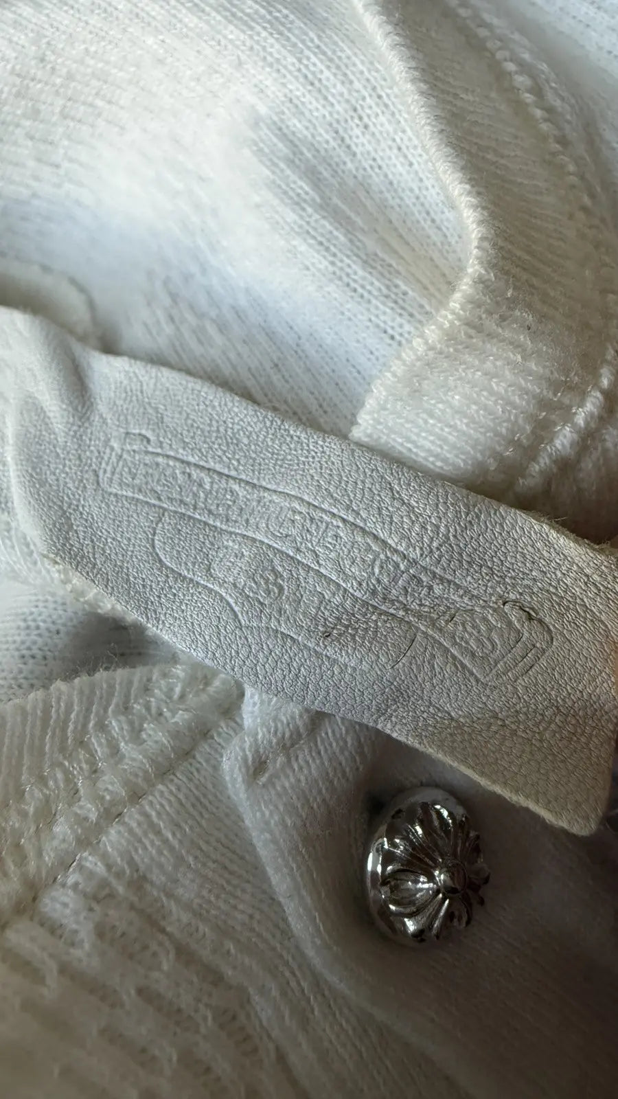 Chrome Hearts Thermal Sliver Onesie Featuring Cross Patches