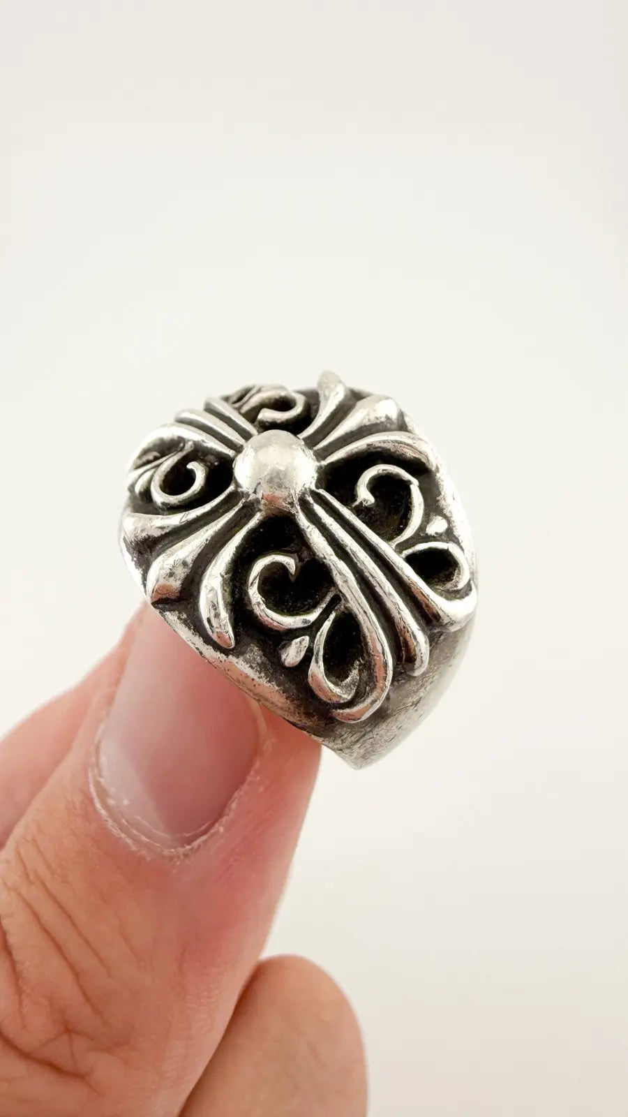 Chrome Hearts Sterling Silver Keeper Ring