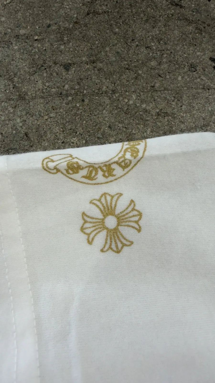 Chrome Hearts Triple Cross Horseshoe Logo Pocket T-Shirt