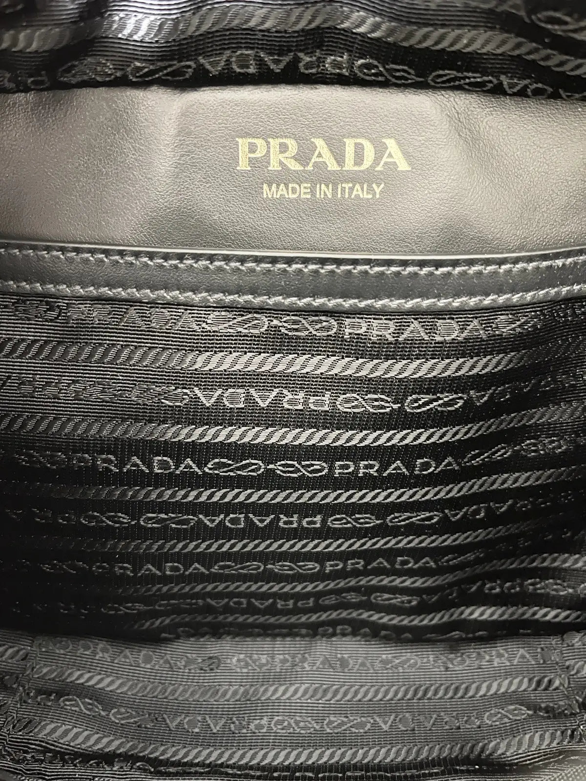 Prada Symbole Triangolo Canapa Crossbody Bag