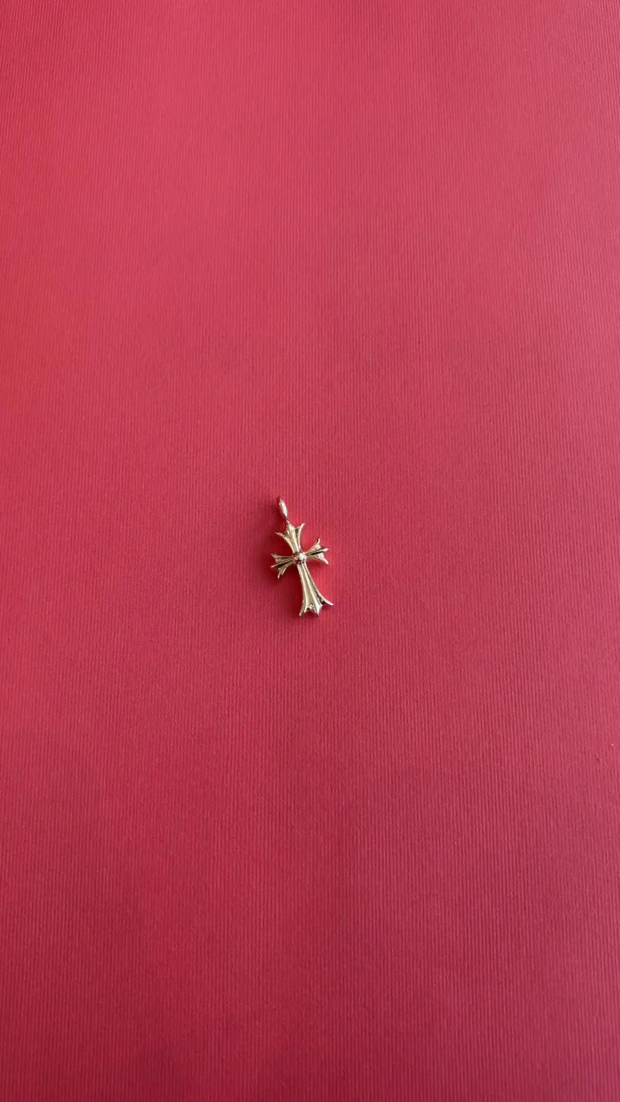Chrome Hearts 22K Gold and Blue Sapphire Cross Pendant Chrome Hearts