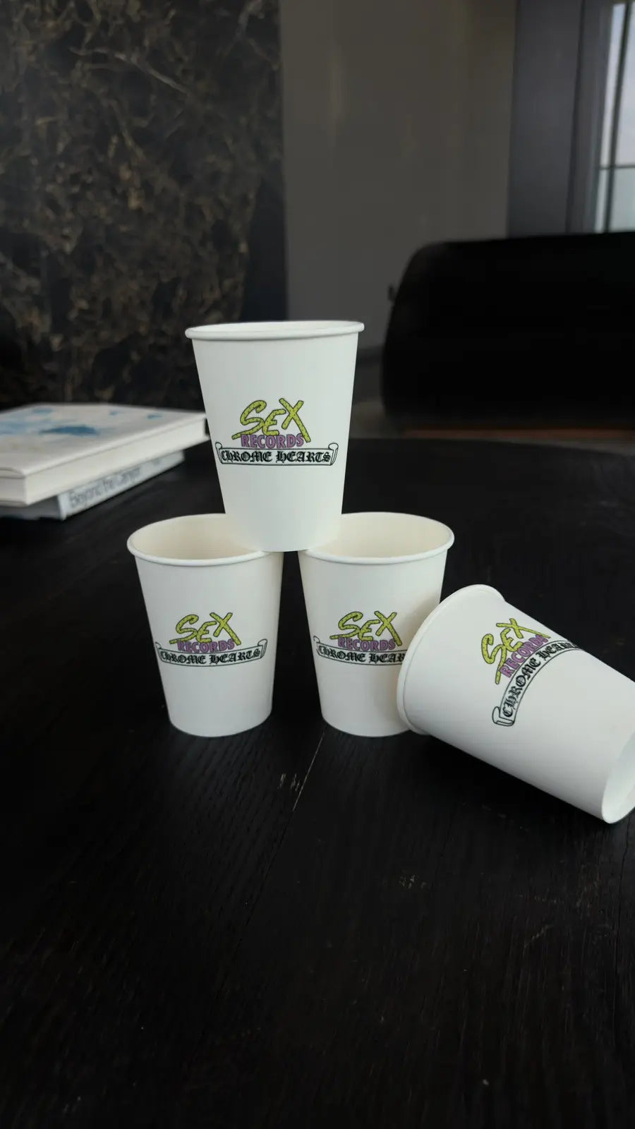 Chrome Hearts x Matty Boy "Sex Records" Styrofoam Cup Chrome Hearts
