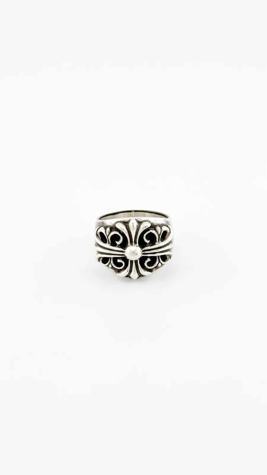 Chrome Hearts Sterling Silver Keeper Ring
