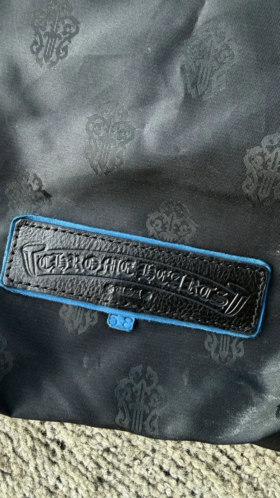 Chrome Hearts Patch Lyon Dagger Suede Weekend Bag Chrome Hearts