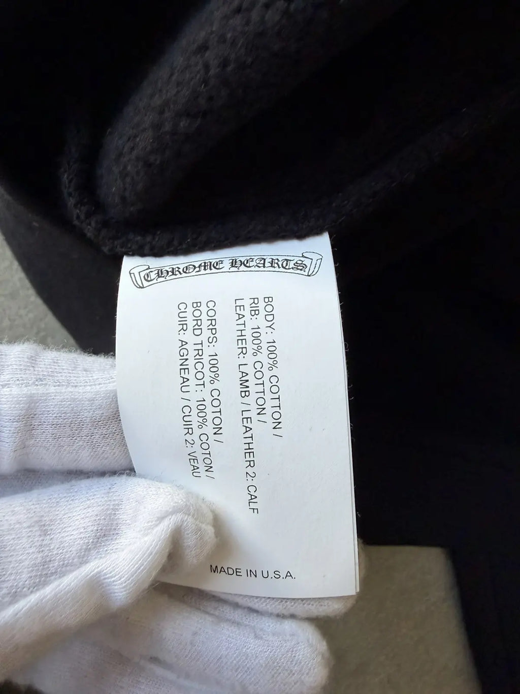 Chrome Hearts Cross Patch Quarter Zip Sweatshirt