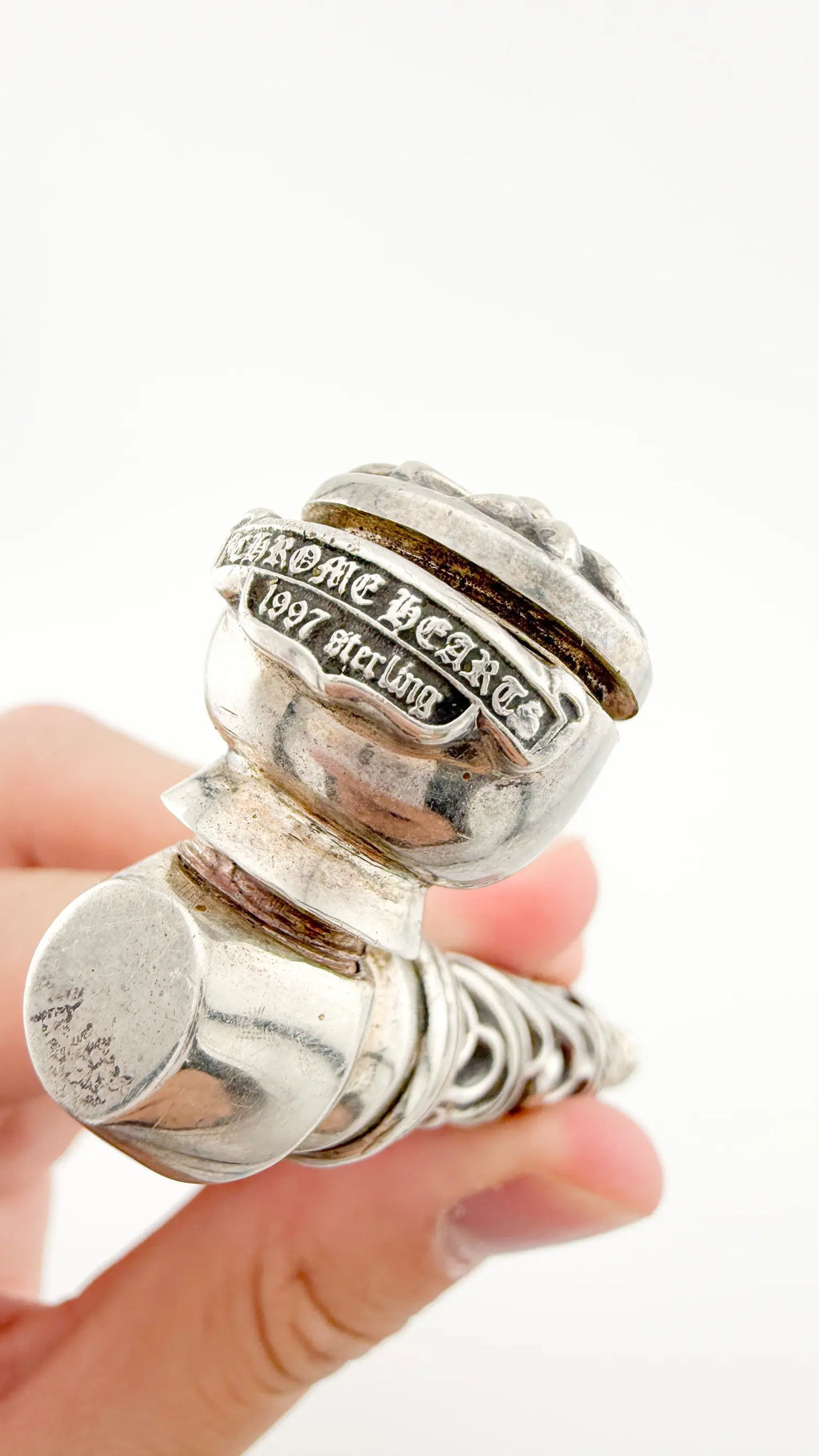 Chrome Hearts Silver Three Piece Pipe