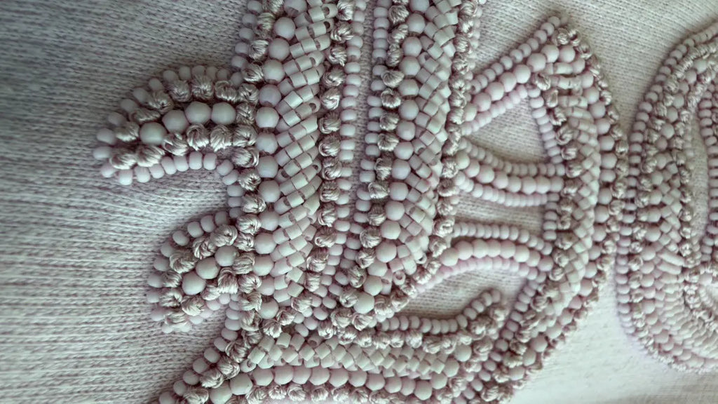 Chrome Hearts Pink Vine Dagger Beaded Zip-Up Hoodie Size M Chrome Hearts