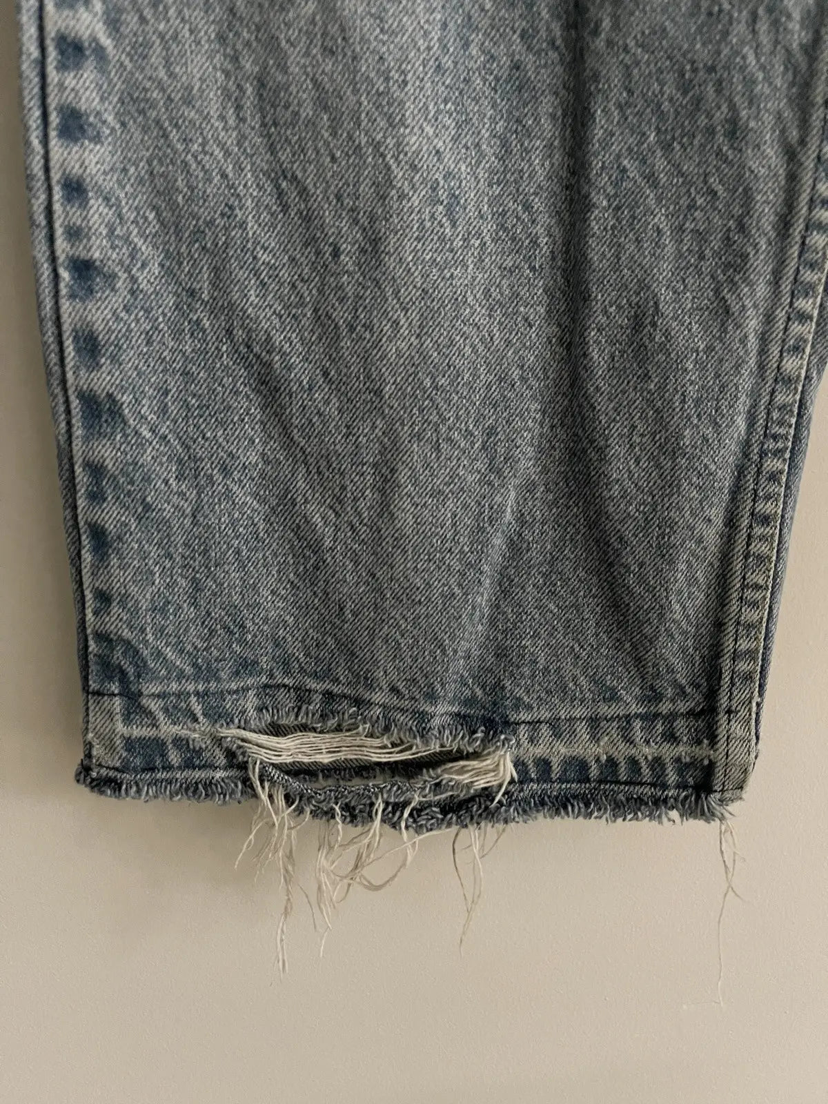 1980s Levi’s 501 Orange Tab Distresses Denim Jeans