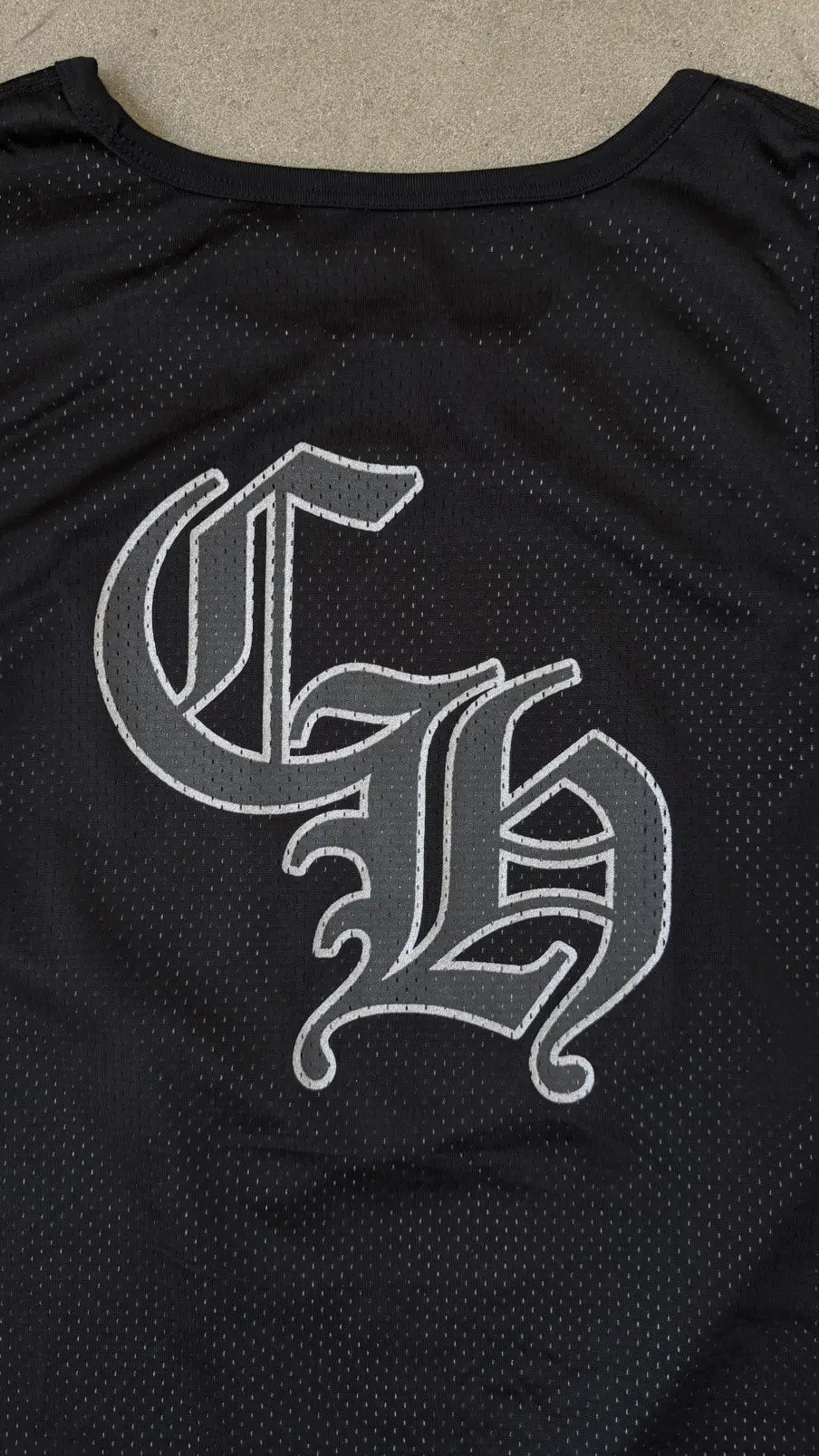 Chrome Hearts Reversible Basketball Jersey Black/Grey