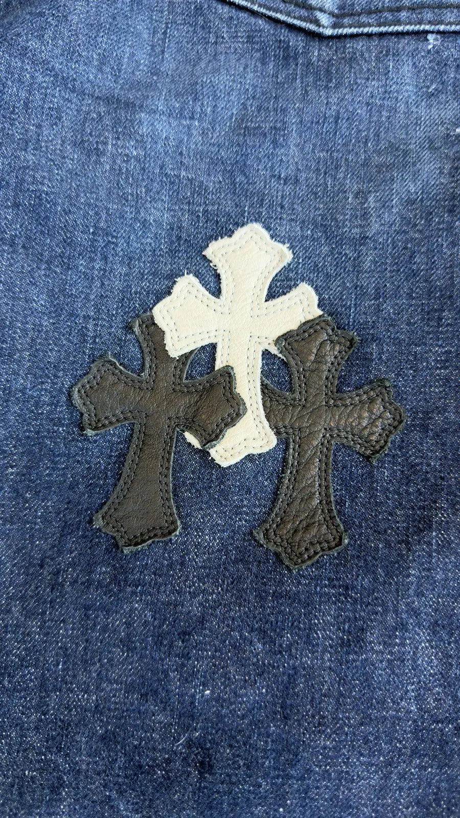 Chrome Hearts Cross Patch Denim Jeans Chrome Hearts