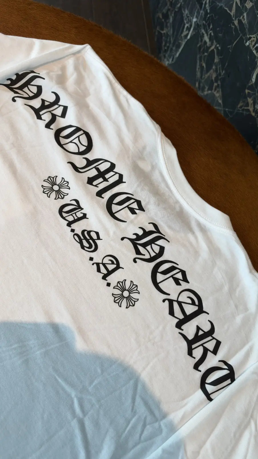 Chrome Hearts Script Logo USA Long Sleeve T-Shirt Size L Chrome Hearts