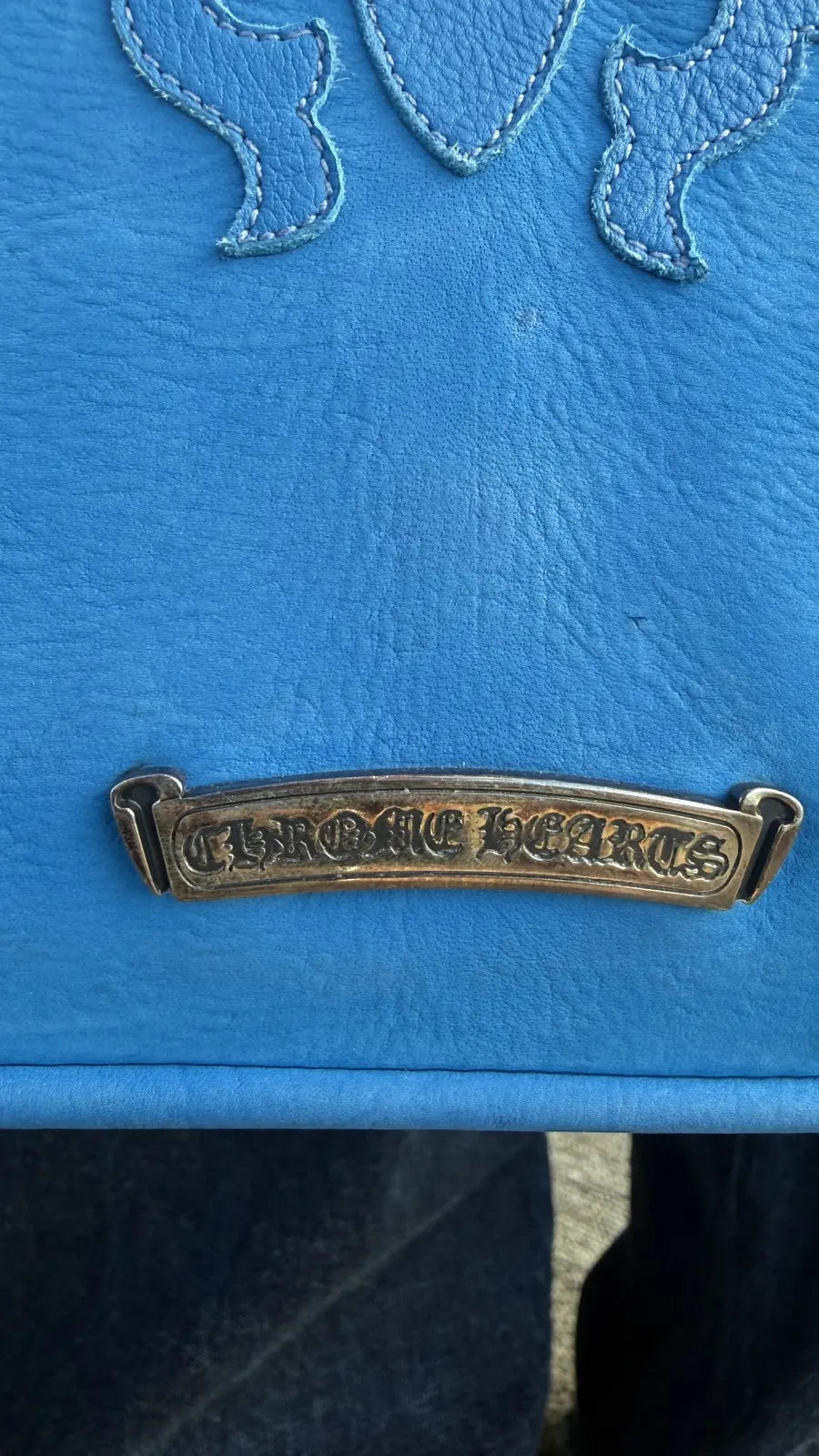 Chrome Hearts Patch Lyon Dagger Suede Weekend Bag Chrome Hearts