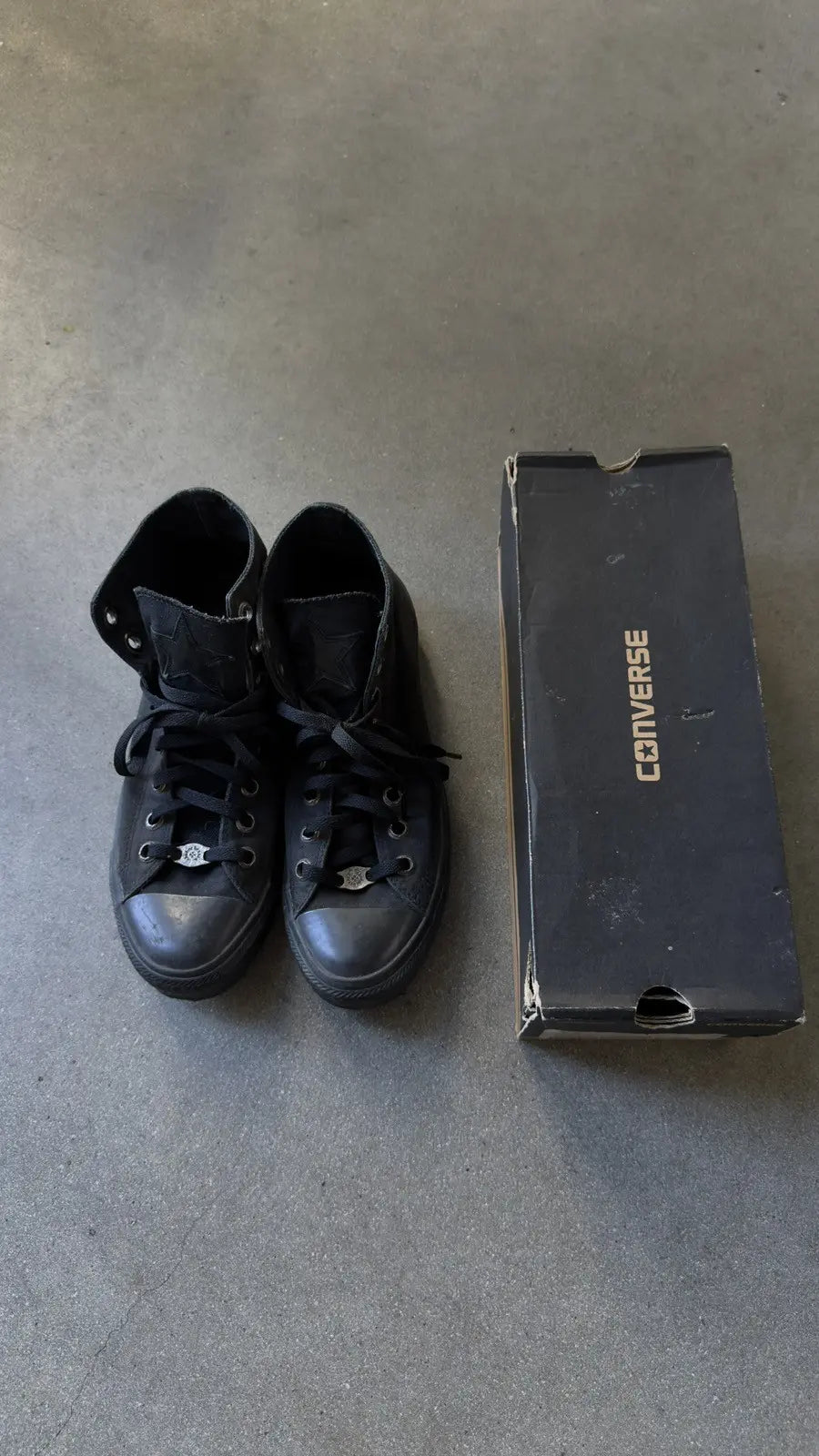 Chrome Hearts Triple Black Star Patch Converse Chuck Taylor
