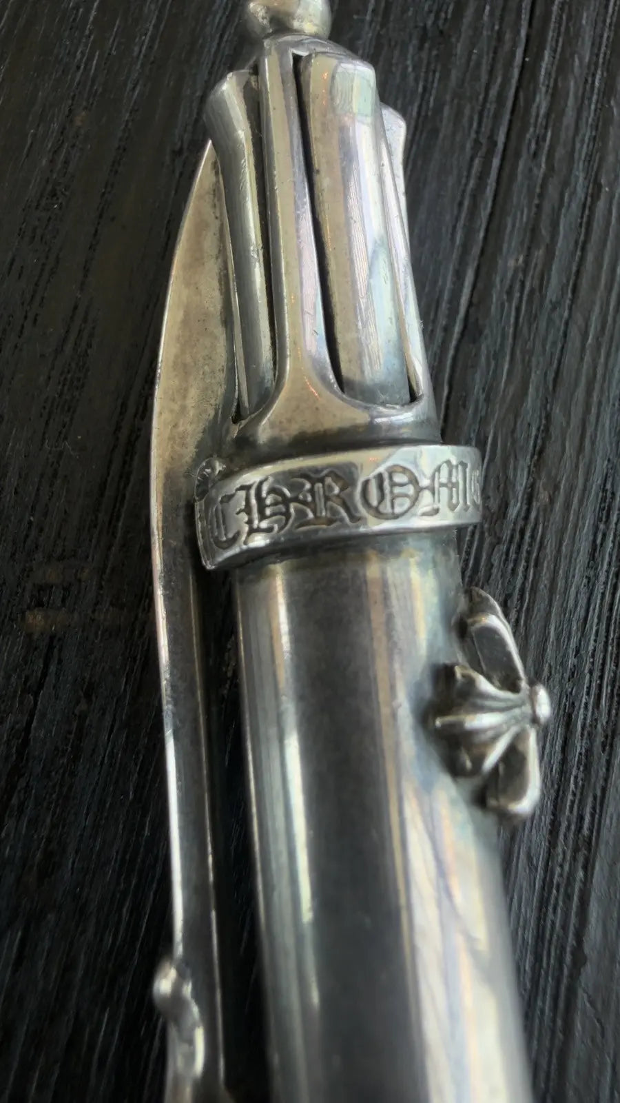 Chrome Hearts Sterling Silver 4-Color Ballpoint Pen Chrome Hearts