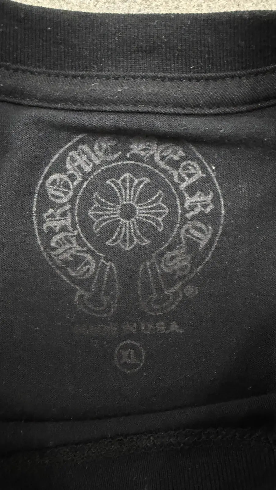 Chrome Hearts Script Neck Logo Long Sleeve T-Shirt