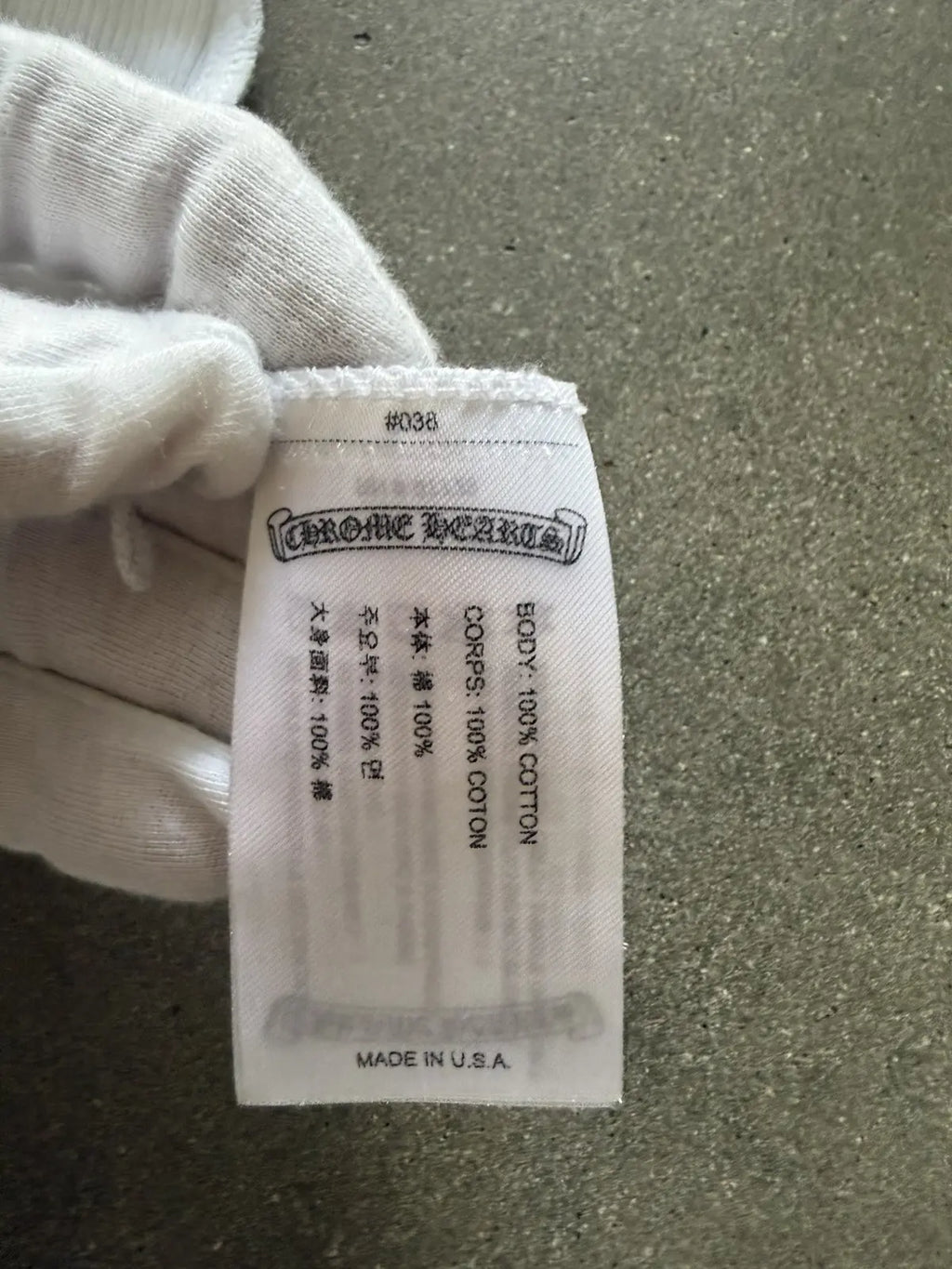 Chrome Hearts T-Bar Rib Tank White/Pink