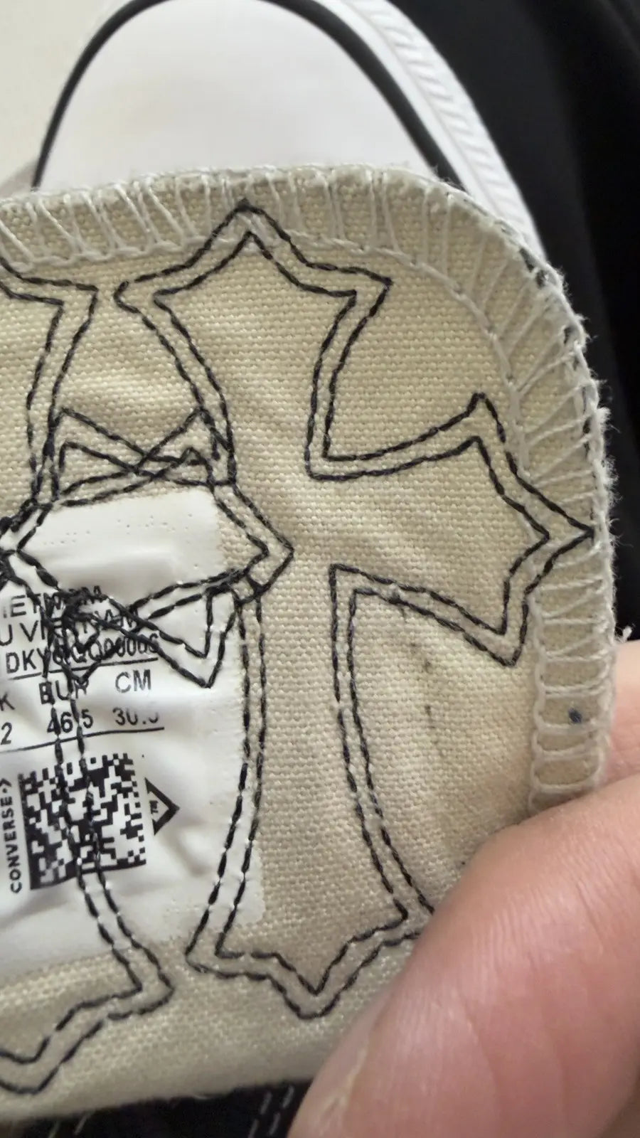 Chrome Hearts Converse All Stars TRIPLE CROSS