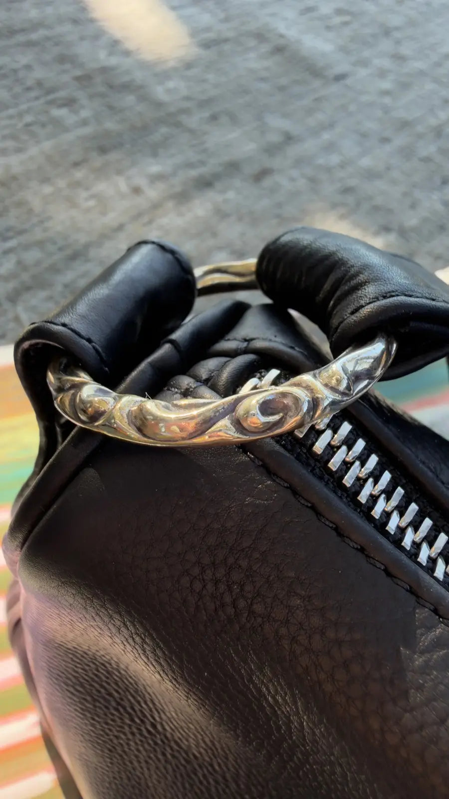 Chrome Hearts Leather Chicken Nugget Dagger Bag Chrome Hearts