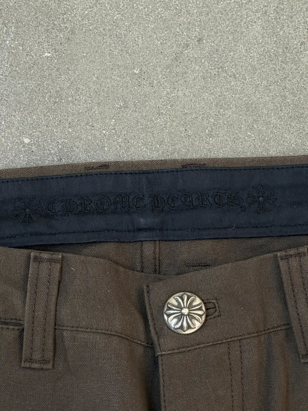 Chrome Hearts Flooded Back Patches Carpenter Pants
