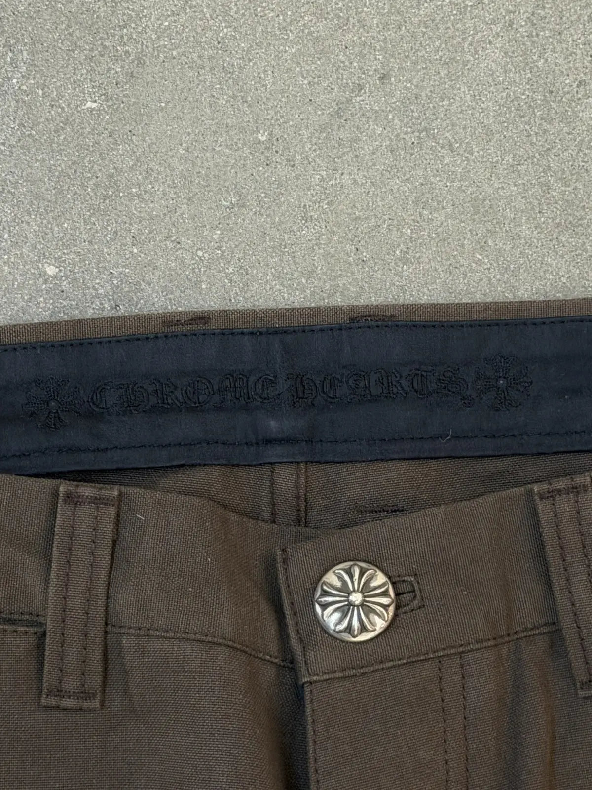 Chrome Hearts Flooded Back Patches Carpenter Pants