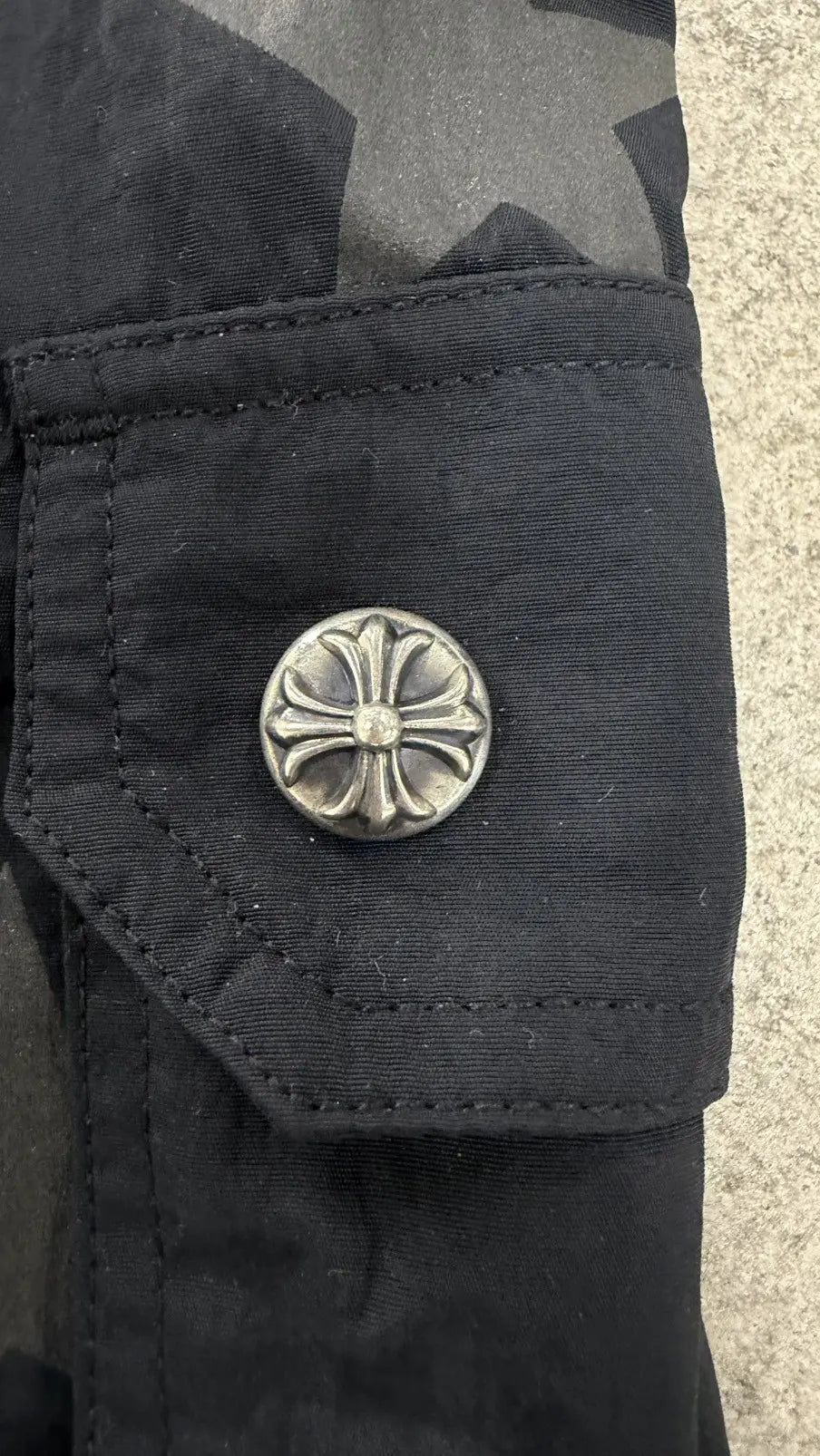 Chrome Hearts Black Star Cross Patch Swimshorts