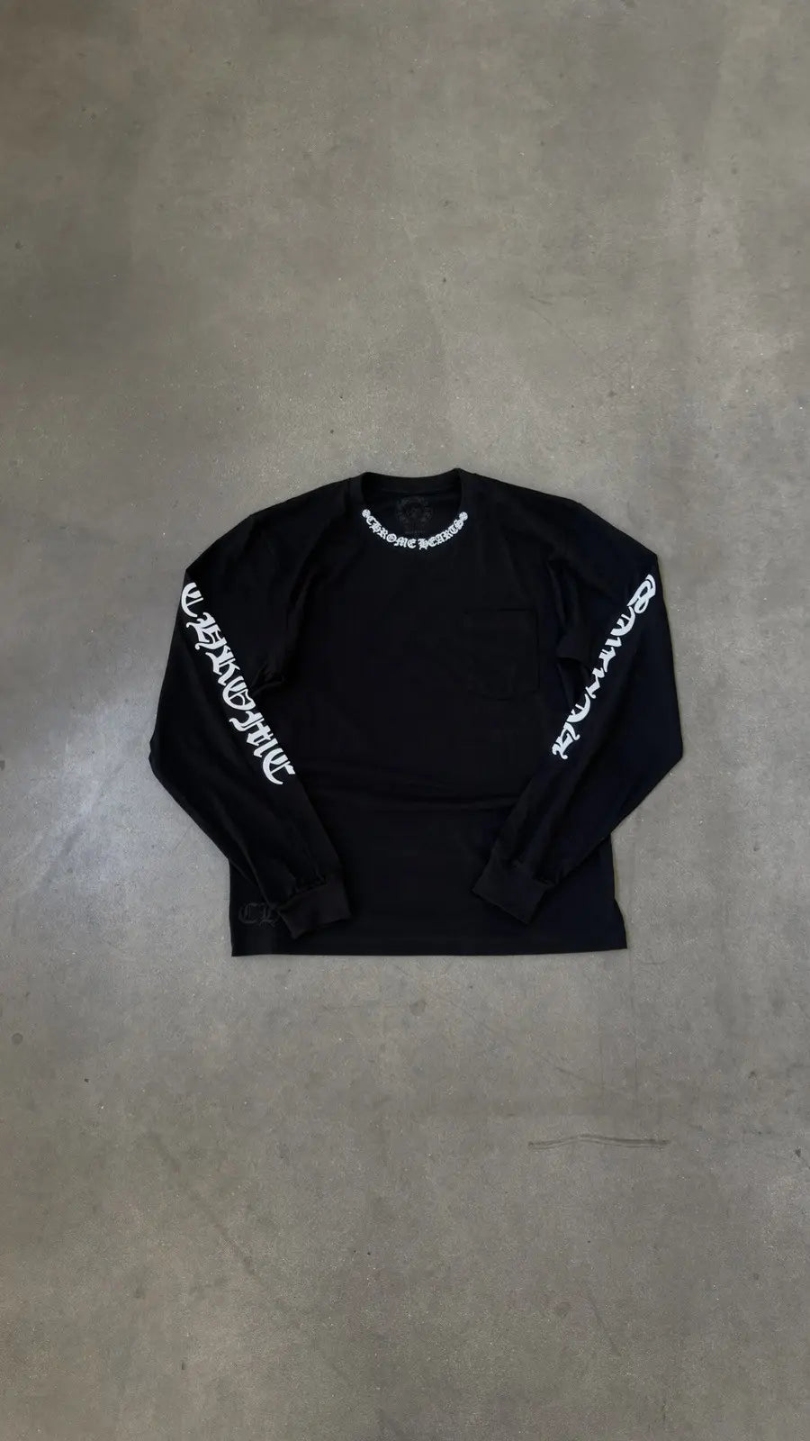 Chrome Hearts Collar Logo Long Sleeve T-Shirt