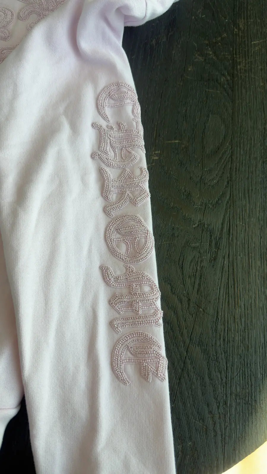 Chrome Hearts Pink Vine Dagger Beaded Hoodie Chrome Hearts