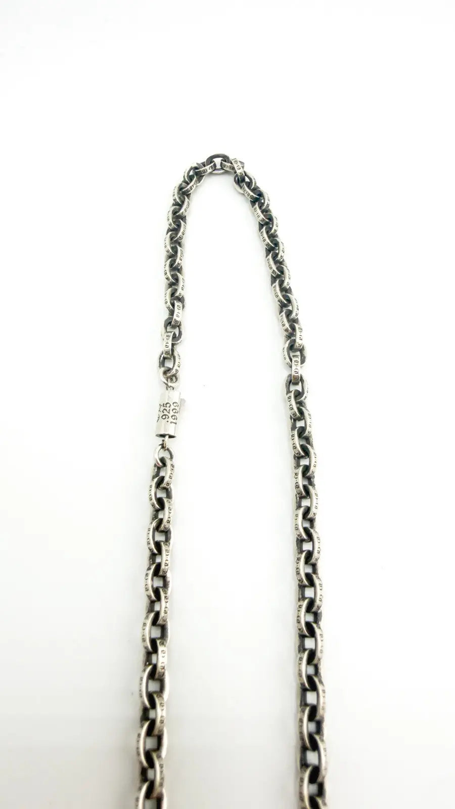 Chrome Hearts Sterling Silver Paper Chain Necklace Chrome Hearts