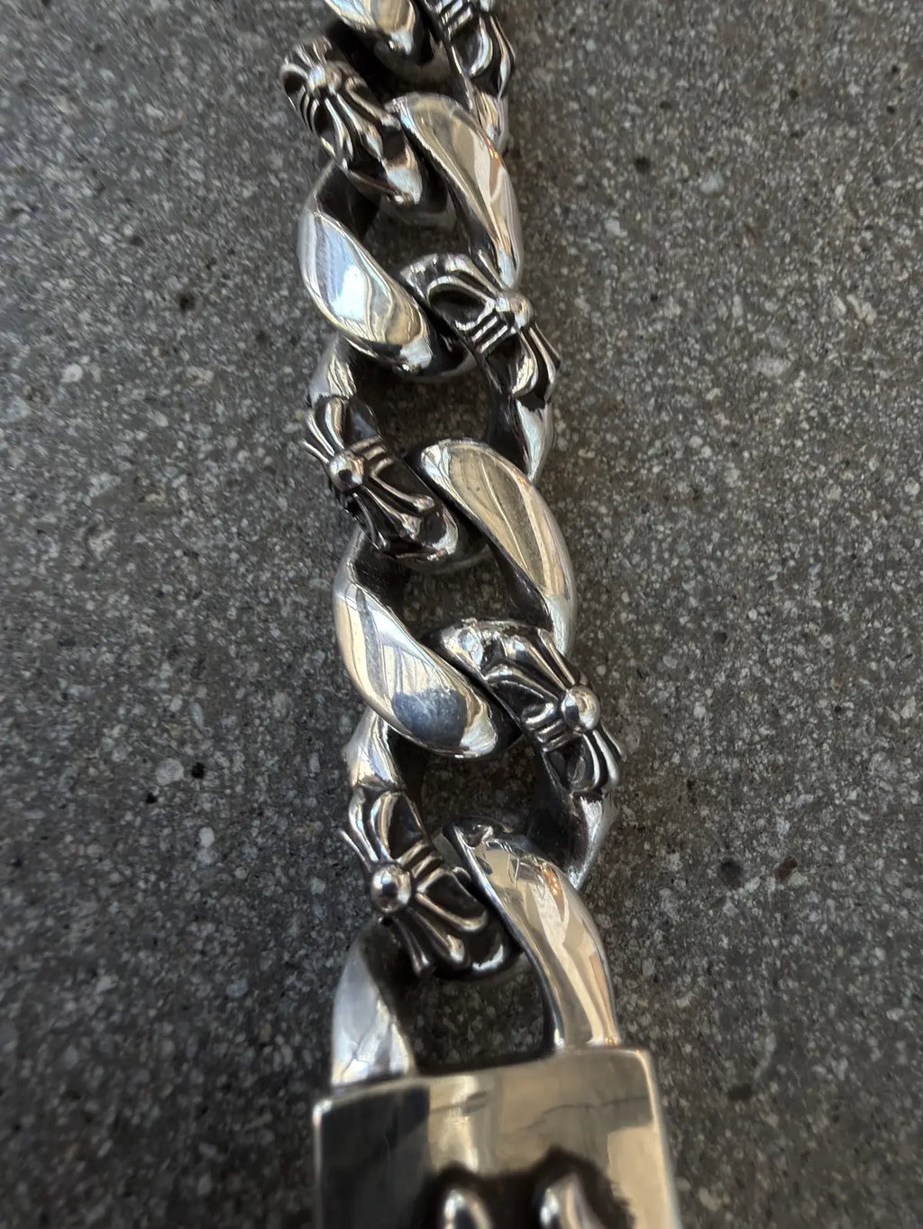 Chrome Hearts Fancy Link Dagger ID Bracelet