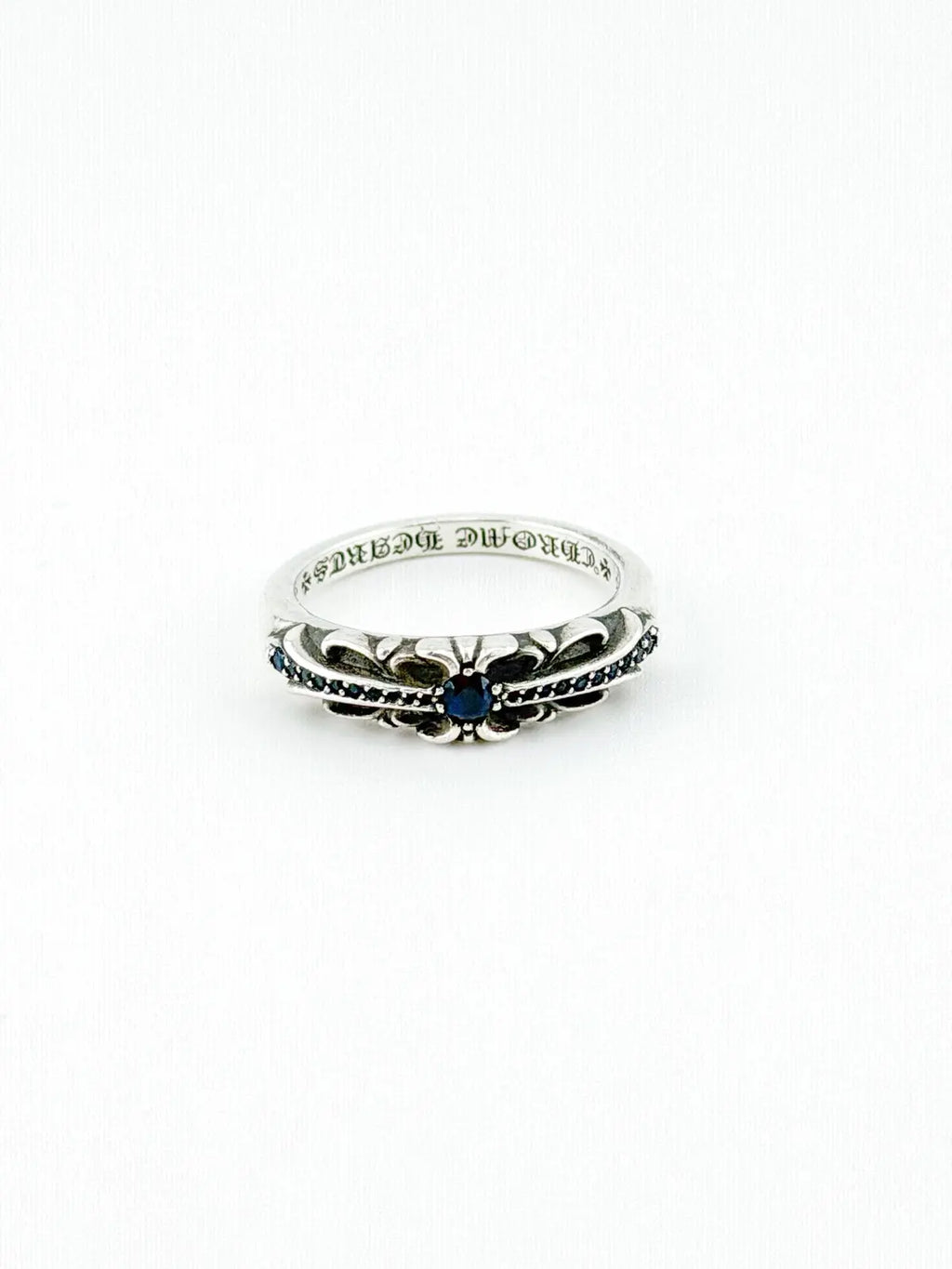 Chrome Hearts Blue Sapphire Baby Classic Floral Ring
