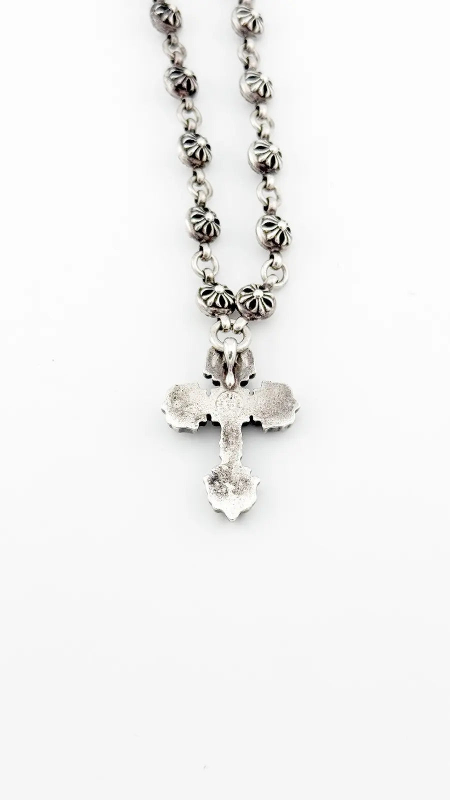 Chrome Hearts Filigree Cross Ball Necklace