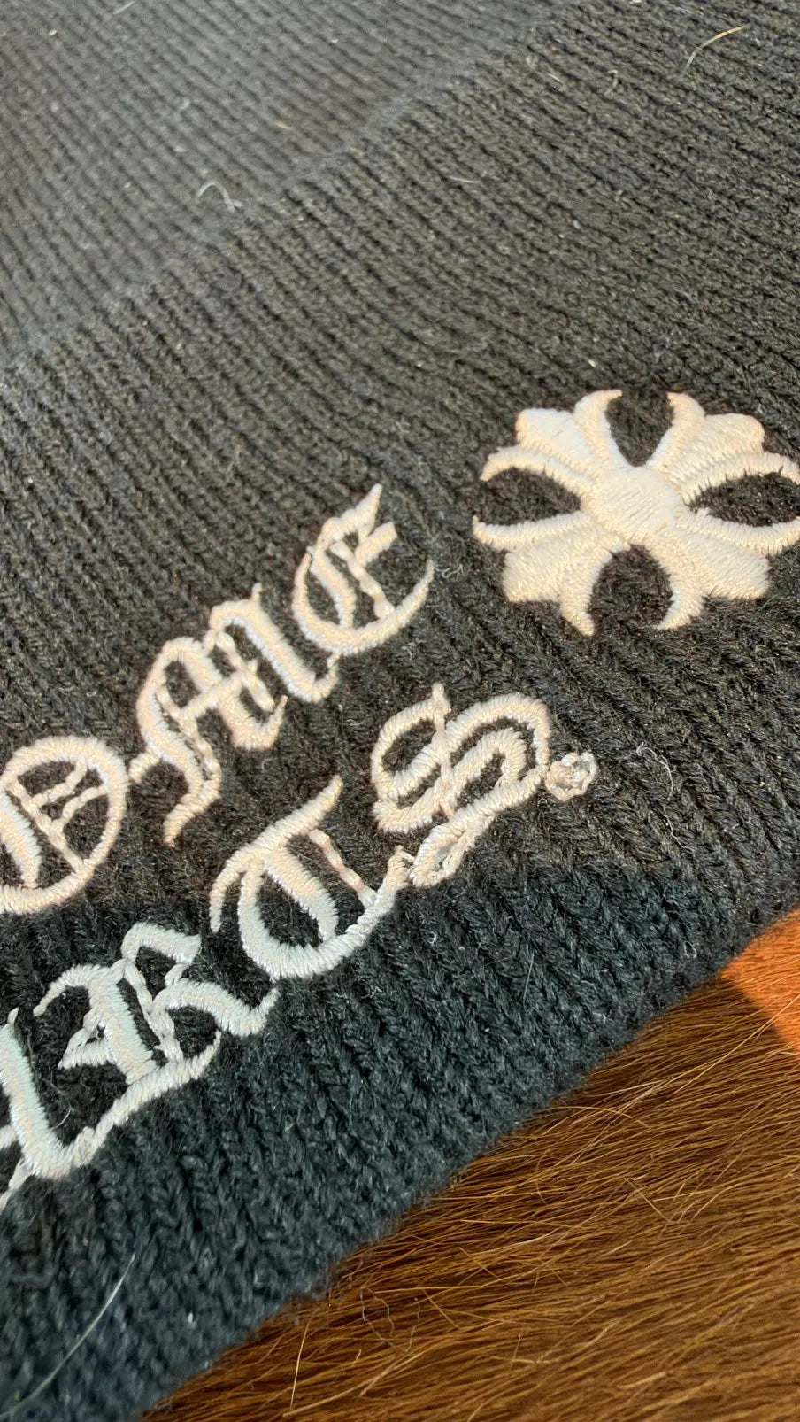 Chrome Hearts Logo Beanie Chrome Hearts