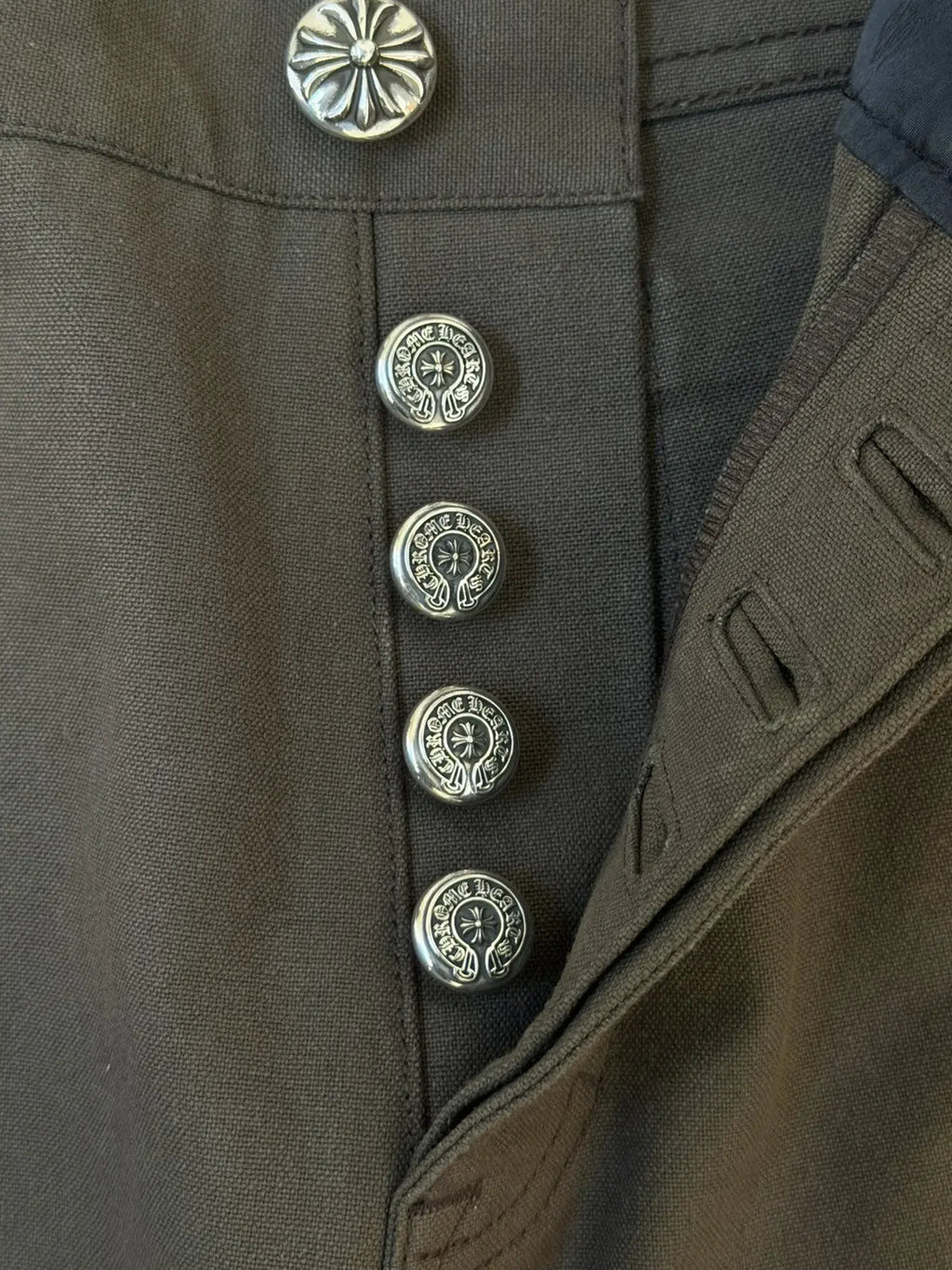 Chrome Hearts Flooded Back Patches Carpenter Pants