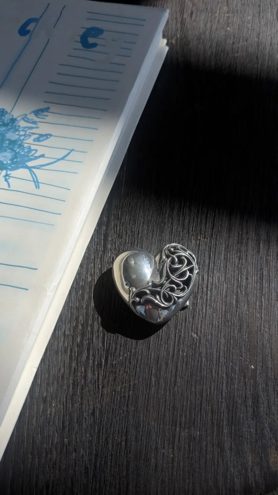 Chrome Hearts Sterling Silver Heart Piece Chrome Hearts