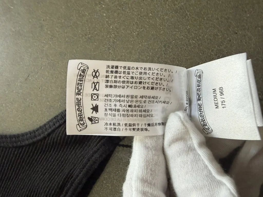Chrome Hearts Horseshoe All-over Pattern Rib Tank Top