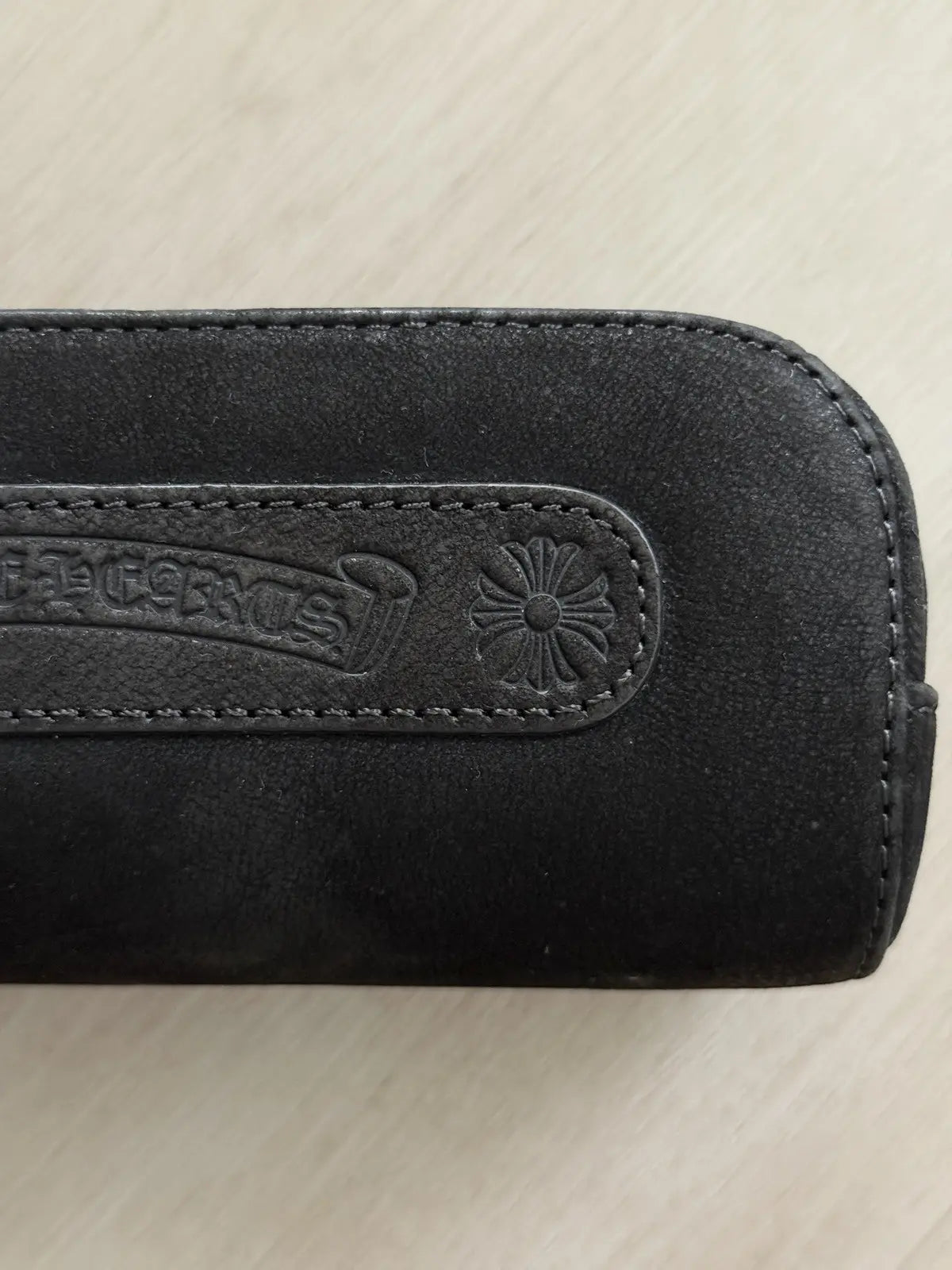 Chrome hearts Suede Leather Sunglasses Case
