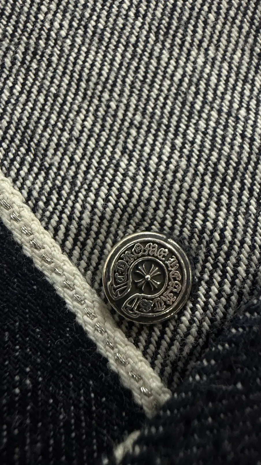 Chrome Hearts KS Selvedge Button up Denim Jacket