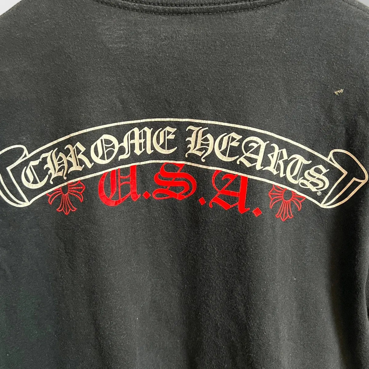 2010s Chrome Hearts USA Scroll Logo Pocket Tee
