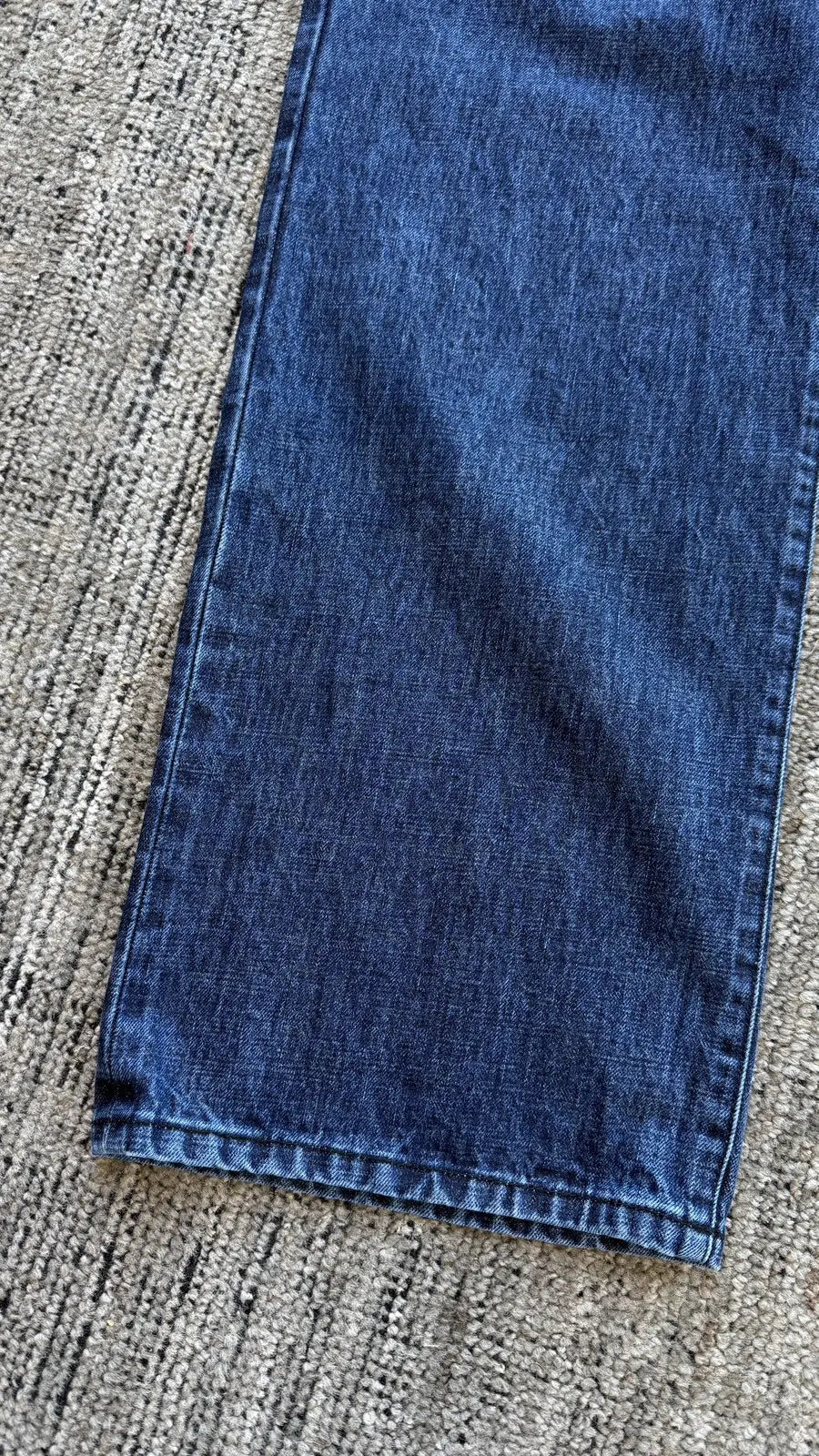 Chrome Hearts Dark Wash Denim Jeans Sterling Cross Button Chrome Hearts