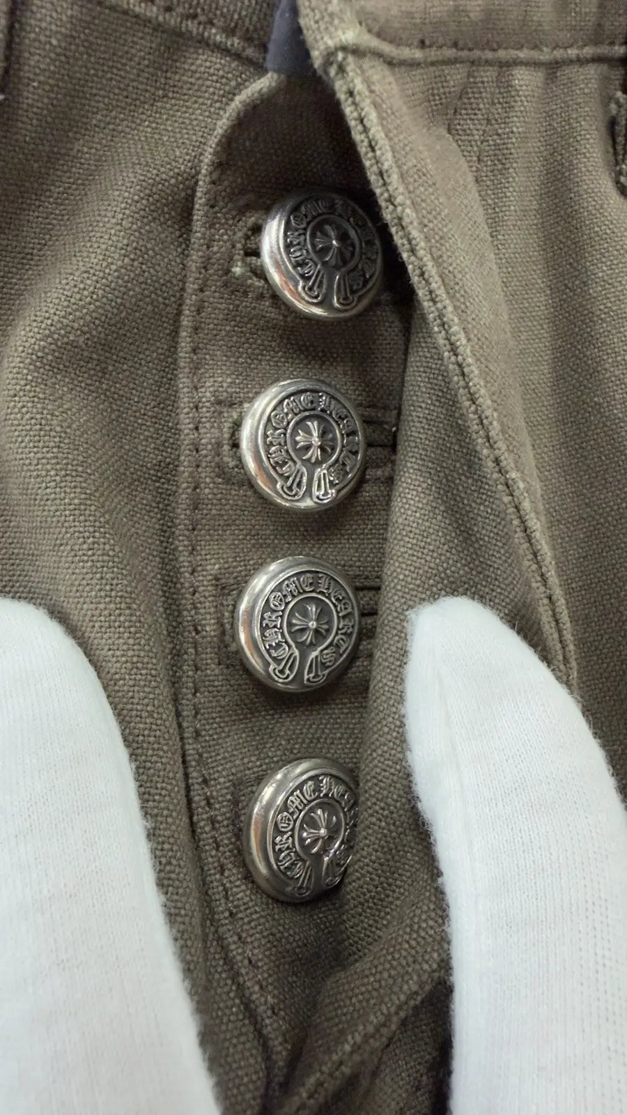 Chrome Hearts Flooded Back Patches Carpenter Pants
