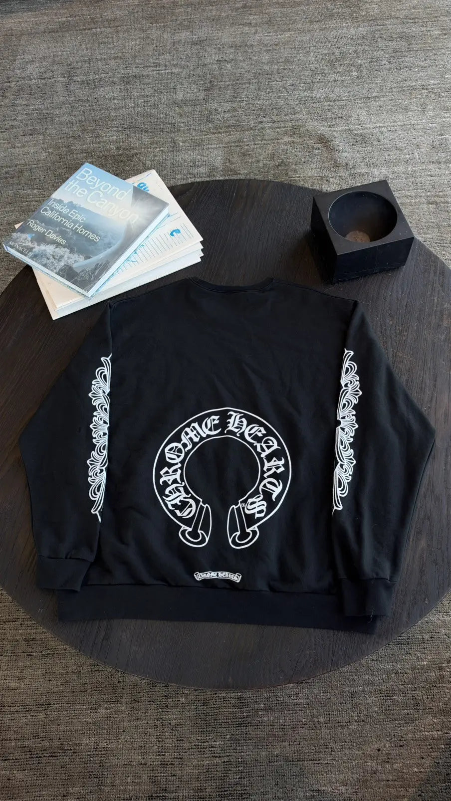 Chrome Hearts Floral Horseshoe Crewneck Sweatshirt Size XL Chrome Hearts