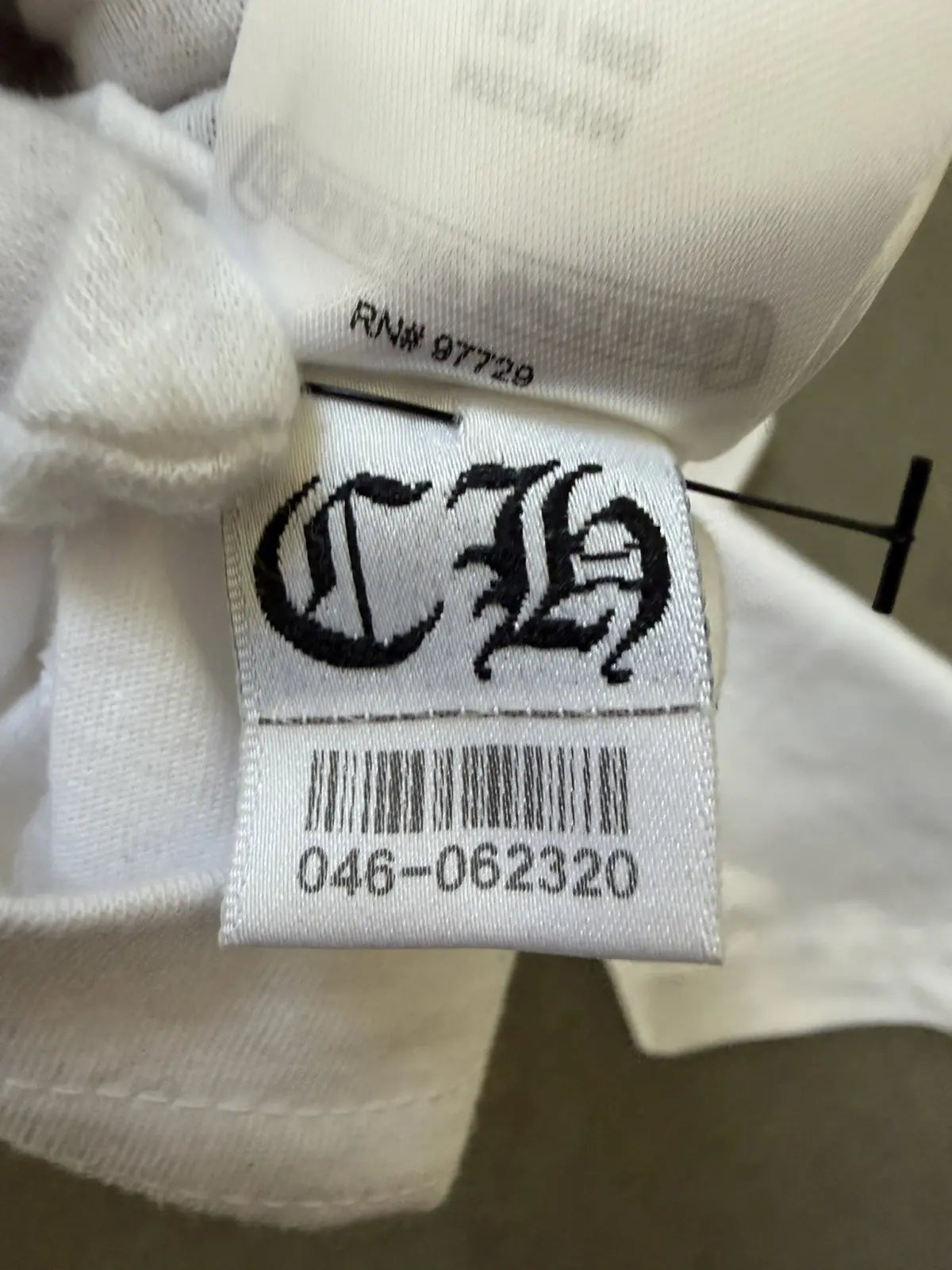 Chrome Hearts Horseshoe Logo Pocket T-Shirt White