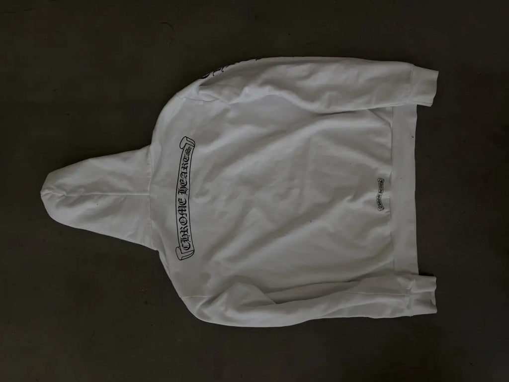 Chrome Heart Scroll Zip-Up Hoodie