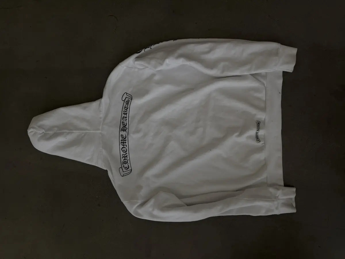 Chrome Heart Scroll Zip-Up Hoodie