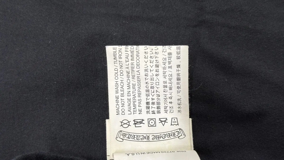 Chrome Hearts Scroll Logo Scripts LS Tee
