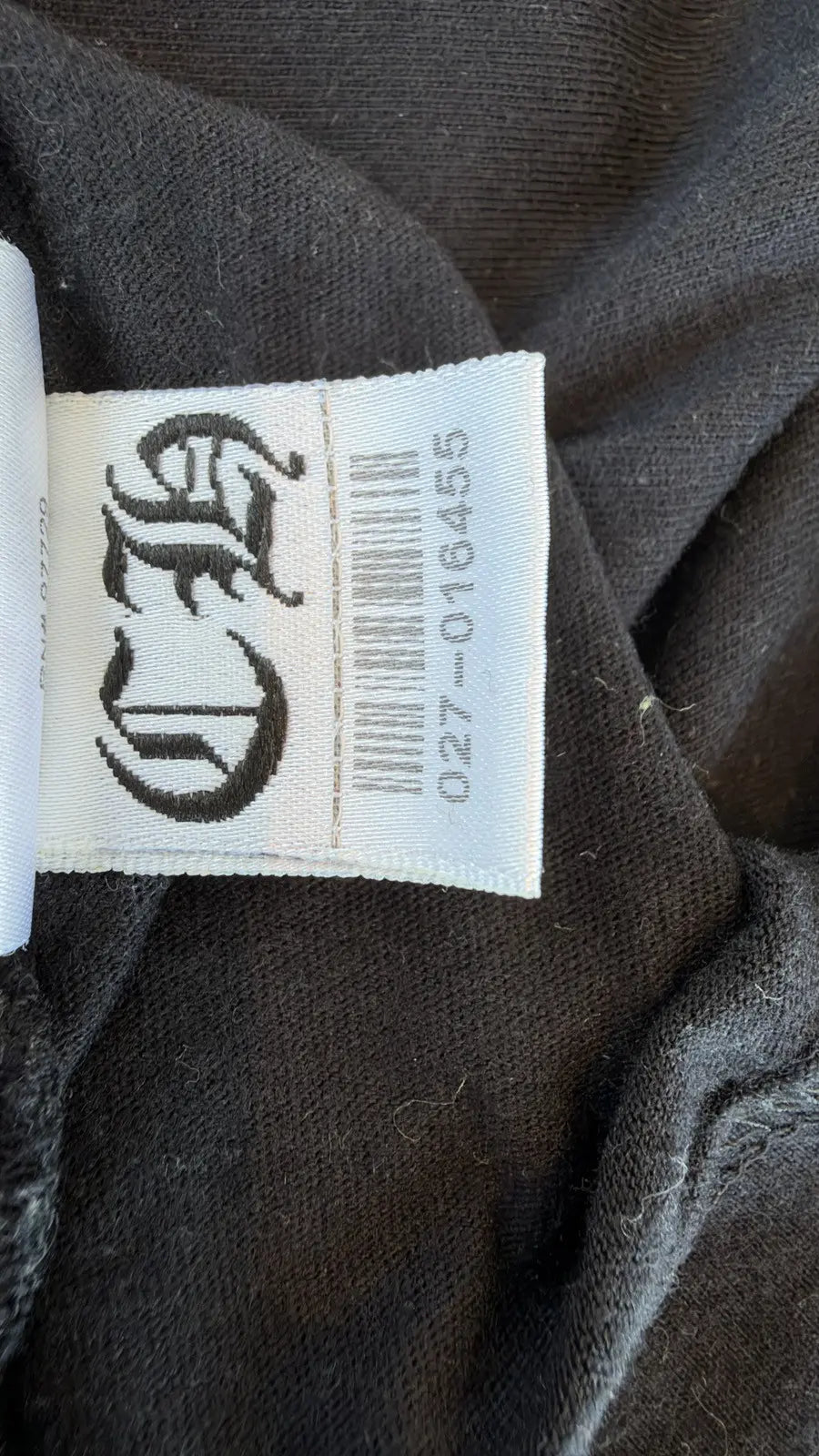 Chrome Hearts Black Scroll Logo Long Sleeve T-Shirt Size L Chrome Hearts