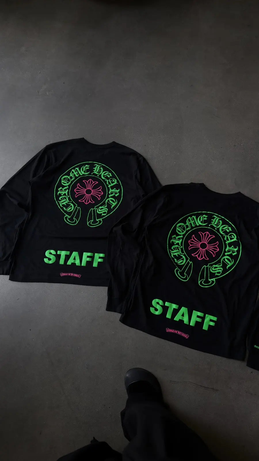 Chrome Hearts “Christmas” STAFF Horseshoe LS Tee